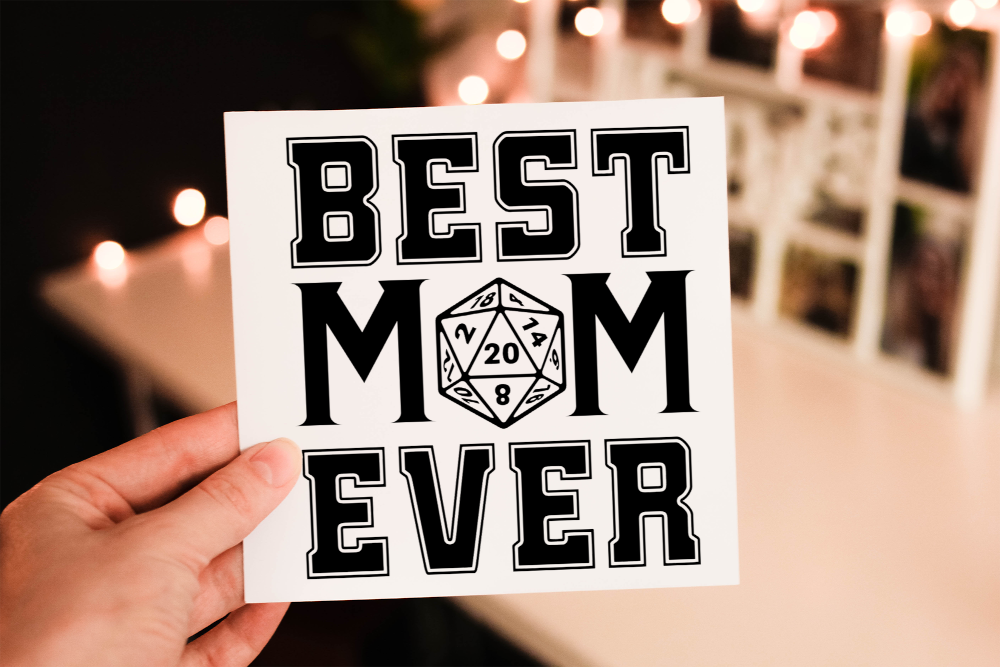 Dungeons and Dragons Mother's Day Card, Card for Mum